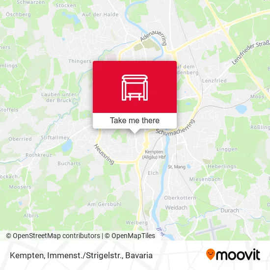 Карта Kempten, Immenst./Strigelstr.