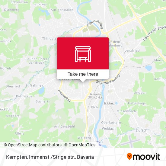 Kempten, Immenst./Strigelstr. map