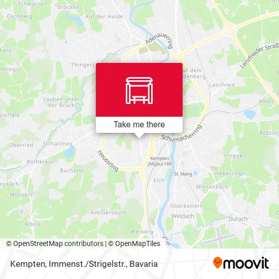 Карта Kempten, Immenst./Strigelstr.