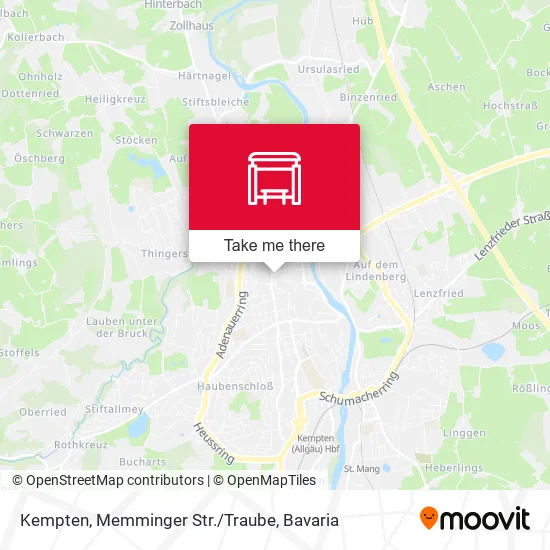 Карта Kempten, Memminger Str./Traube