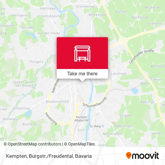 Карта Kempten, Burgstr./Freudental