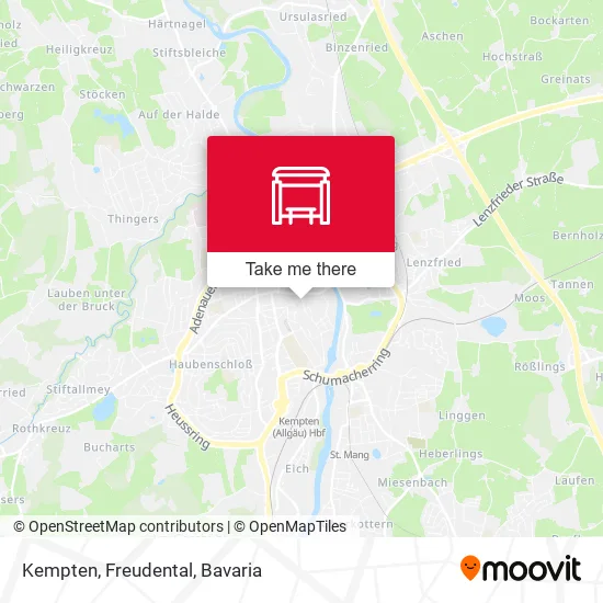 Карта Kempten, Freudental