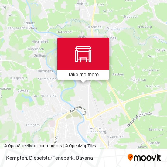 Kempten, Dieselstr./Fenepark map