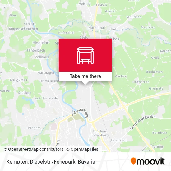 Карта Kempten, Dieselstr./Fenepark