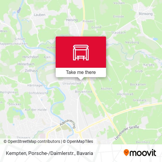 Kempten, Porsche-/Daimlerstr. map