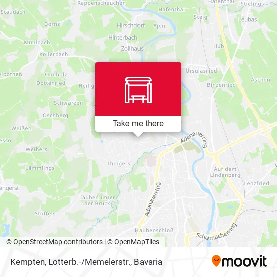 Карта Kempten, Lotterb.-/Memelerstr.