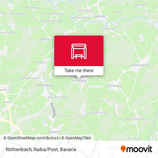 Röthenbach, Raiba/Post map