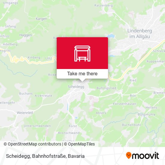 Scheidegg, Bahnhofstraße map