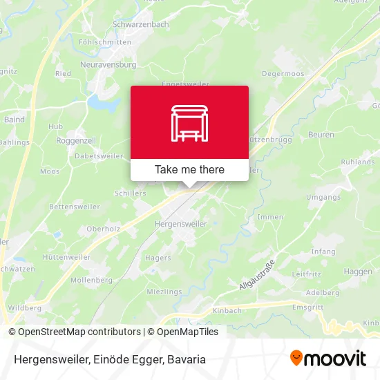Карта Hergensweiler, Einöde Egger