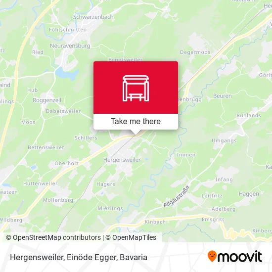 Карта Hergensweiler, Einöde Egger