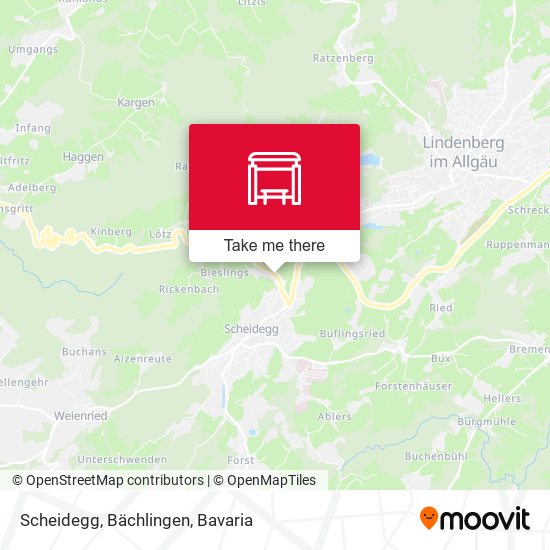 Scheidegg, Bächlingen map