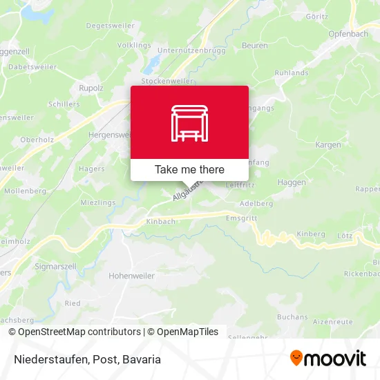 Карта Niederstaufen, Post