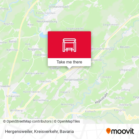 Карта Hergensweiler, Kreisverkehr