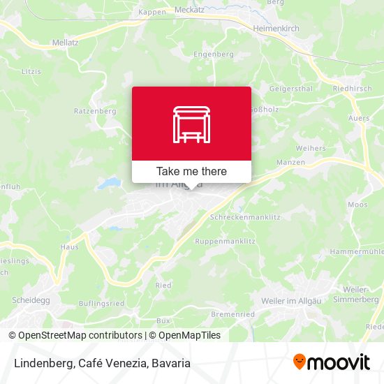 Lindenberg, Café Venezia map