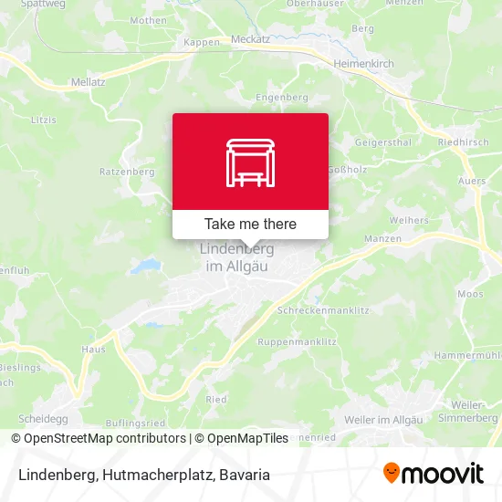 Карта Lindenberg, Hutmacherplatz