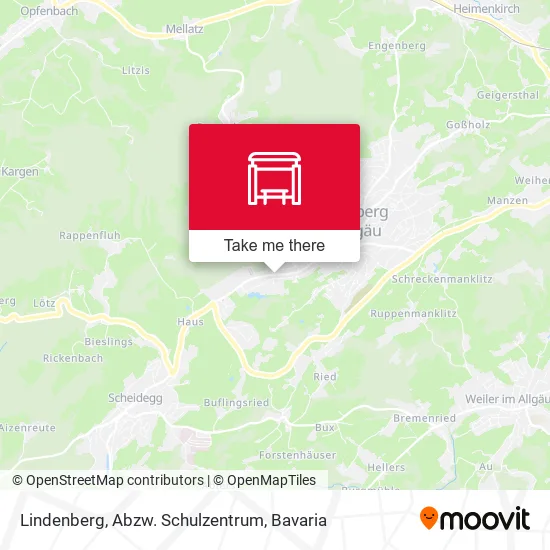 Карта Lindenberg, Abzw. Schulzentrum
