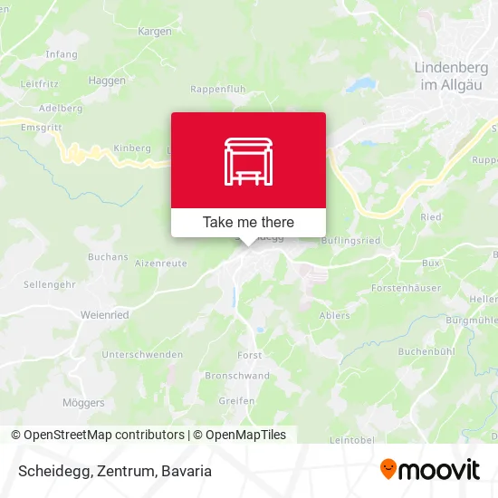 Карта Scheidegg, Zentrum