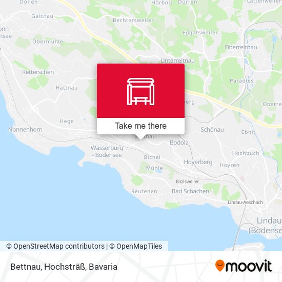 Bettnau, Hochsträß map