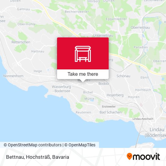 Bettnau, Hochsträß map
