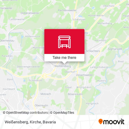 Weißensberg, Kirche map