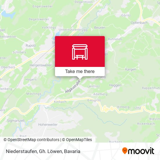 Niederstaufen, Gh. Löwen map