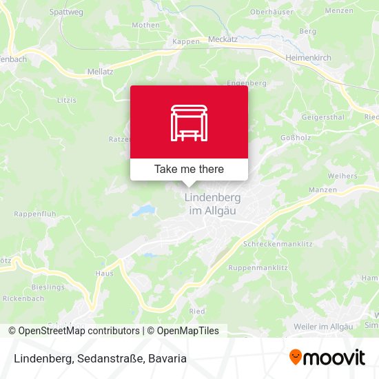 Lindenberg, Sedanstraße map