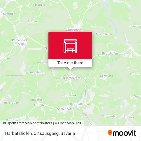 Harbatshofen, Ortsausgang map
