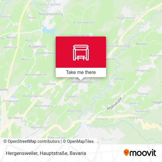 Карта Hergensweiler, Hauptstraße