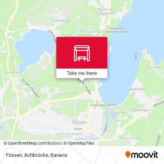 Füssen, Achbrücke map