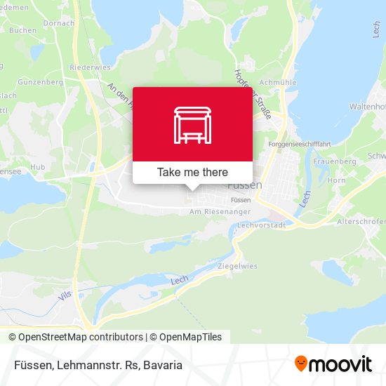 Füssen, Lehmannstr. Rs map