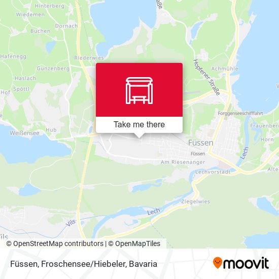 Füssen, Froschensee/Hiebeler map