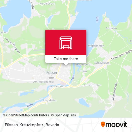 Füssen, Kreuzkopfstr. map