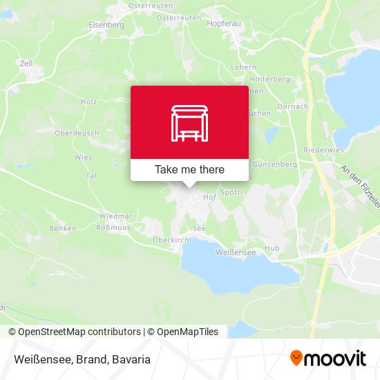 Карта Weißensee, Brand