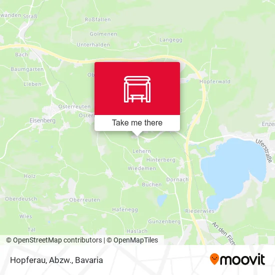 Карта Hopferau, Abzw.