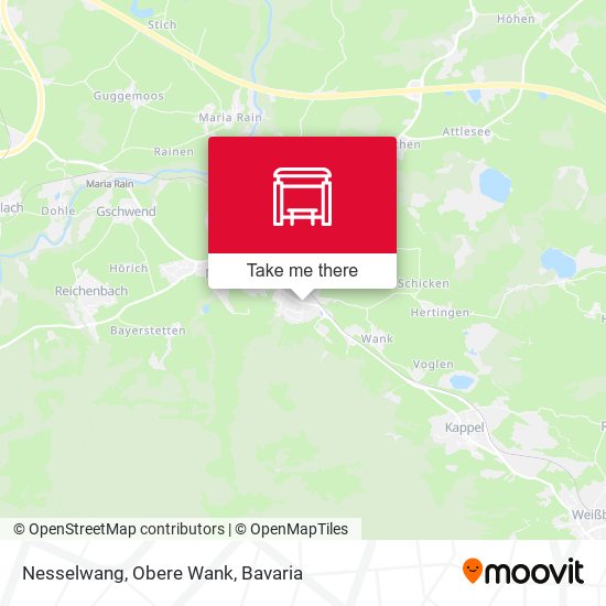 Nesselwang, Obere Wank map
