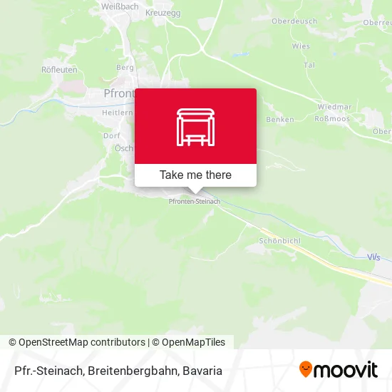 Карта Pfr.-Steinach, Breitenbergbahn