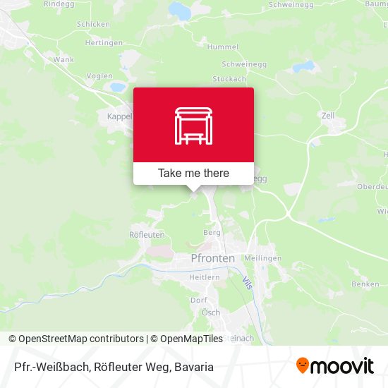 Pfr.-Weißbach, Röfleuter Weg map