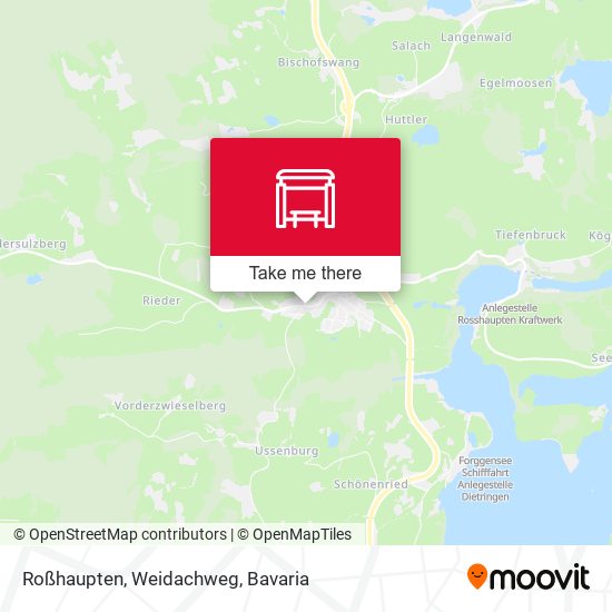 Roßhaupten, Weidachweg map
