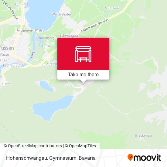 Hohenschwangau, Gymnasium map