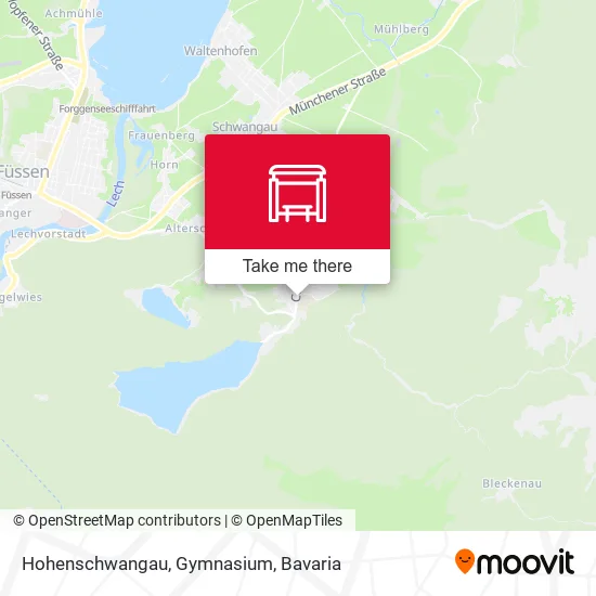 Карта Hohenschwangau, Gymnasium