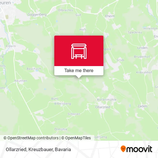 Карта Ollarzried, Kreuzbauer