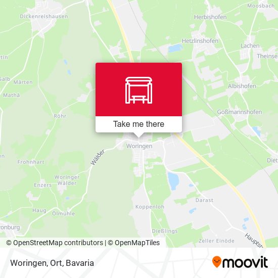 Карта Woringen, Ort