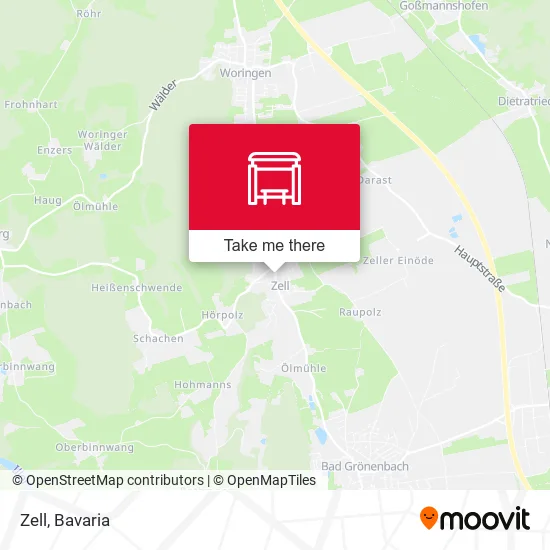 Карта Zell