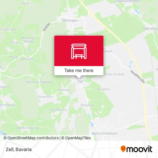 Карта Zell