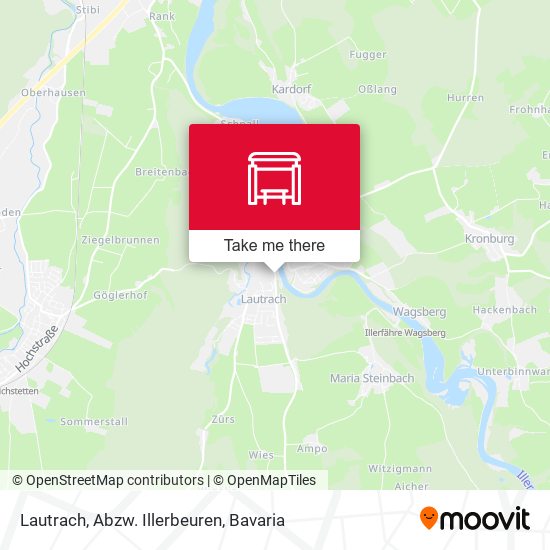 Lautrach, Abzw. Illerbeuren map