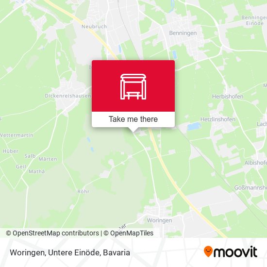 Карта Woringen, Untere Einöde