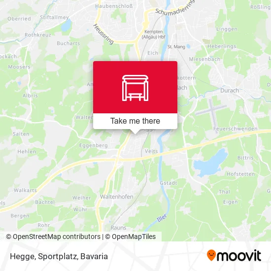 Карта Hegge, Sportplatz