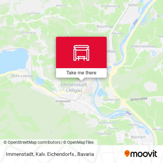 Карта Immenstadt, Kalv. Eichendorfs.