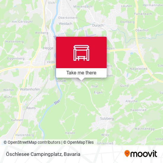 Öschlesee Campingplatz map