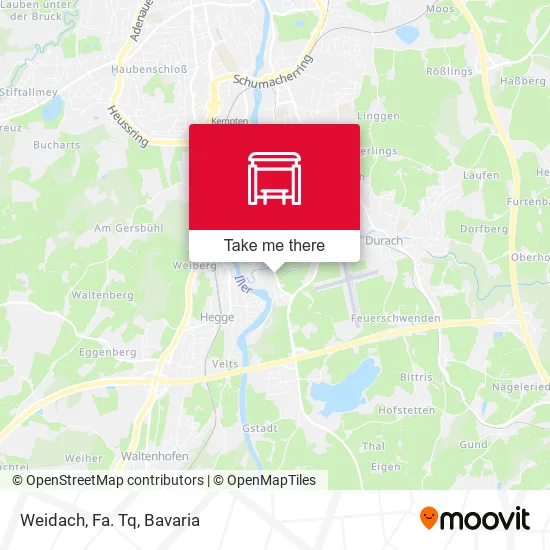 Карта Weidach, Fa. Tq